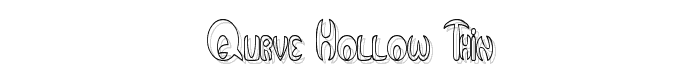 Qurve Hollow Thin font